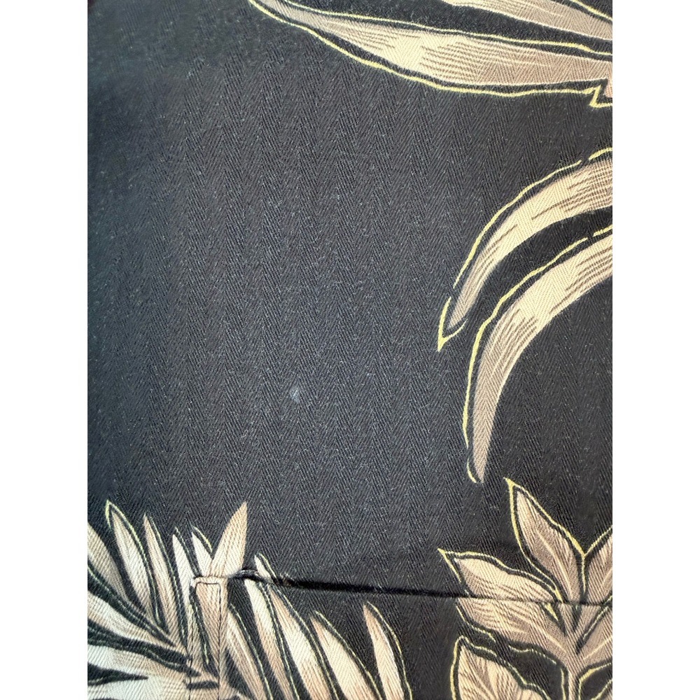 Vintage Kona Kai Trading Co Mens 2XL Hawaiian Shirt Black Floral Hibiscus Aloha - Picture 5 of 8